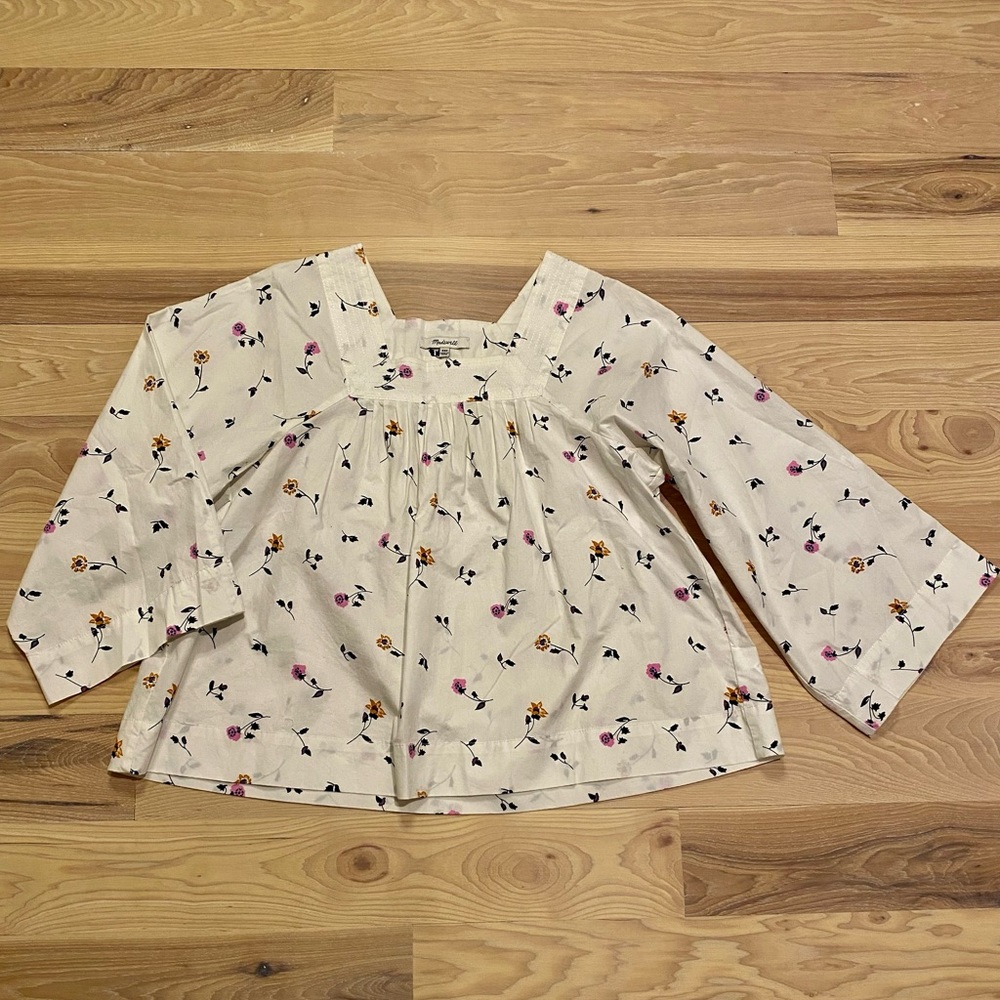 Madewell Floral Babydoll Top Size XS